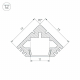 Профиль Arlight PDS45-T-2000 ANOD 012092