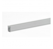Профиль алюминиевый накладной ELF для LED, 2000х15х10мм ELF-ПН1510