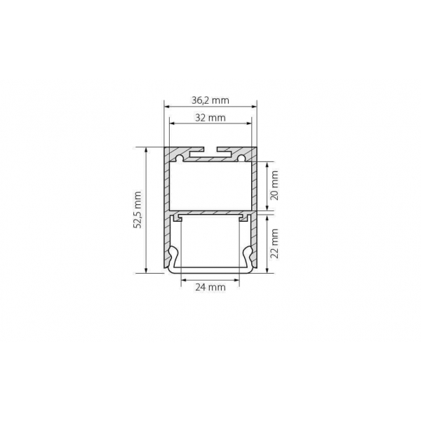 Профиль Arlight ARH-LINE-3750A-2000 ANOD 019615 Профиль Arlight ARH-LINE-3750A-2000 ANOD 019615