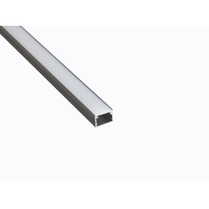 Профиль накладной LEDS POWER СПН1712 алюм. черный с призм.рассеивателем 2м 008448