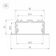 Профиль Arlight KLUS-POWER-W50-FS-2000 ANOD 028919