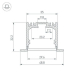 Профиль встраиваемый Arlight ARH-Power-W35-3000 Anod 036168