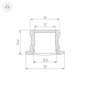 Профиль встраиваемый Arlight LINE-2315-F-2000 ANOD 044268