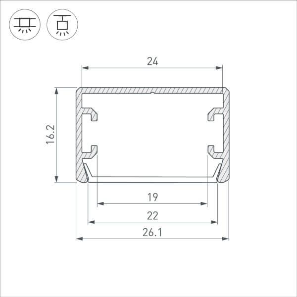 Профиль Arlight PLS-LOCK-H16-SMT-2000 ANOD BLACK (Arlight, Алюминий) 033295 Профиль Arlight PLS-LOCK-H16-SMT-2000 ANOD BLACK (Arlight, Алюминий) 033295
