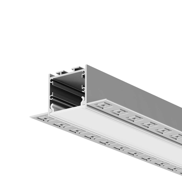 Алюминиевый профиль встраиваемый скрытого монтажа 72x36 (Серебро, 3 м), ALM-7236T-S-3M Maytoni Led Strip 636011