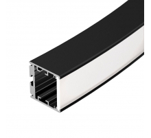 Профиль с рассеивателем Arlight SL-ARC-3535-D320-W90 Black 032678
