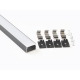 Профиль накладной LEDS POWER СПН2515 алюм. черный с призм.рассеивателем 2м 008486