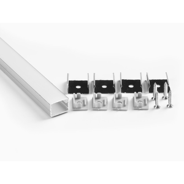 Профиль накладной LEDS POWER СПН1712 алюм. анод-й с матовым рассеивателем 2м 008431 Профиль накладной LEDS POWER СПН1712 алюм. анод-й с матовым рассеивателем 2м 008431