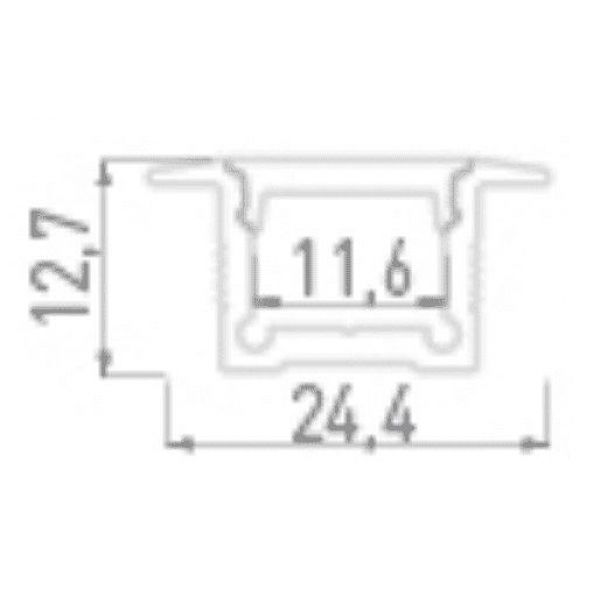 Профиль встраиваемый DesignLed LE.2613 001971 Профиль встраиваемый DesignLed LE.2613 001971