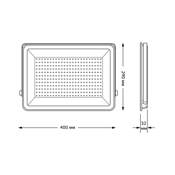 Прожектор светодиодный Gauss Qplus 200W 6500К 690511200