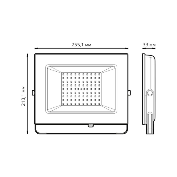 Прожектор светодиодный Gauss Elementary 100W 4000К 613100110 Прожектор светодиодный Gauss Elementary 100W 4000К 613100110