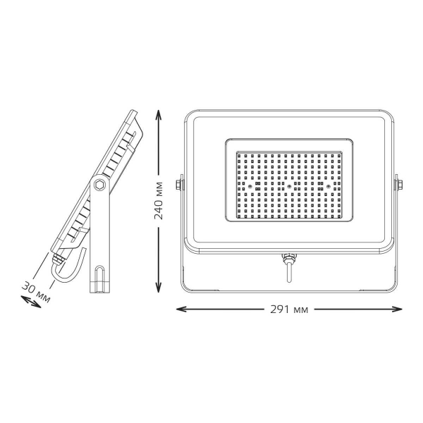 Прожектор светодиодный Gauss Qplus 100W 6500К 690511100 Прожектор светодиодный Gauss Qplus 100W 6500К 690511100