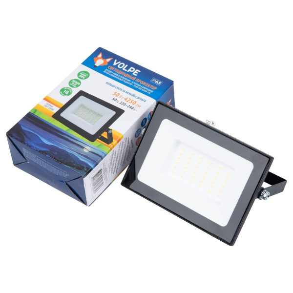 Прожектор светодиодный Volpe ULF-Q517 50W/3000K IP65 220-240V Black UL-00011634 Прожектор светодиодный Volpe ULF-Q517 50W/3000K IP65 220-240V Black UL-00011634