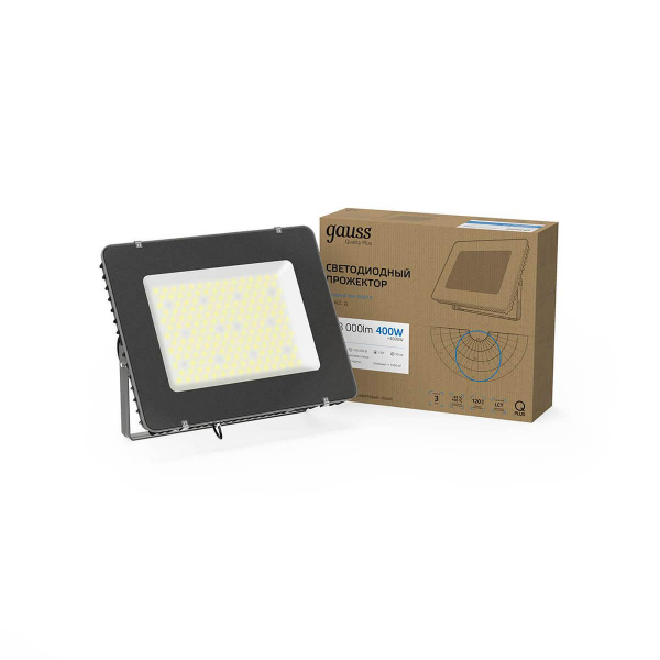 Прожектор светодиодный Gauss Qplus 400W 6500К 690511400 Прожектор светодиодный Gauss Qplus 400W 6500К 690511400