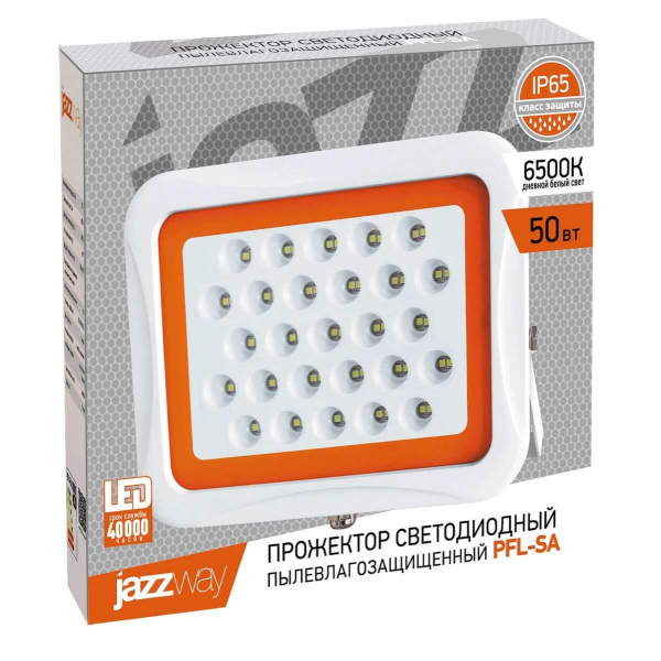 Прожектор светодиодный Jazzway PFL-SA 50W 6500K 5007970 Прожектор светодиодный Jazzway PFL-SA 50W 6500K 5007970