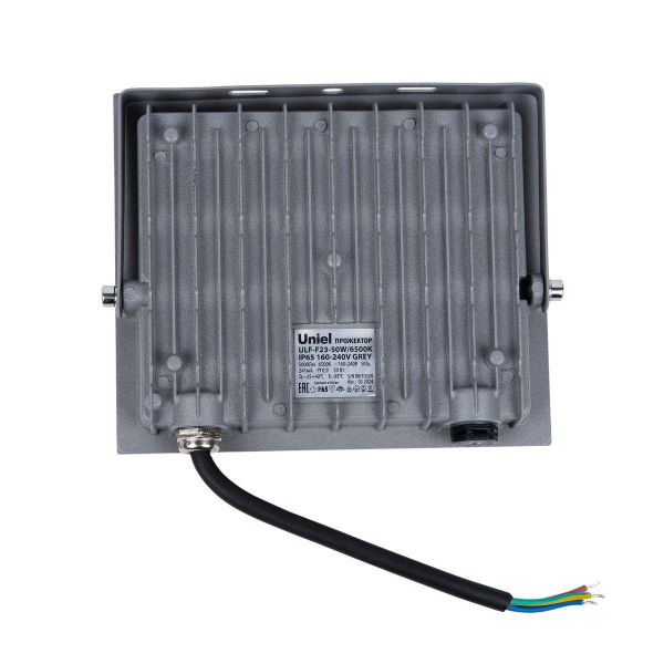Прожектор светодиодный Uniel ULF-F23-50W/6500K IP65 160-240V Grey UL-00011846 Прожектор светодиодный Uniel ULF-F23-50W/6500K IP65 160-240V Grey UL-00011846