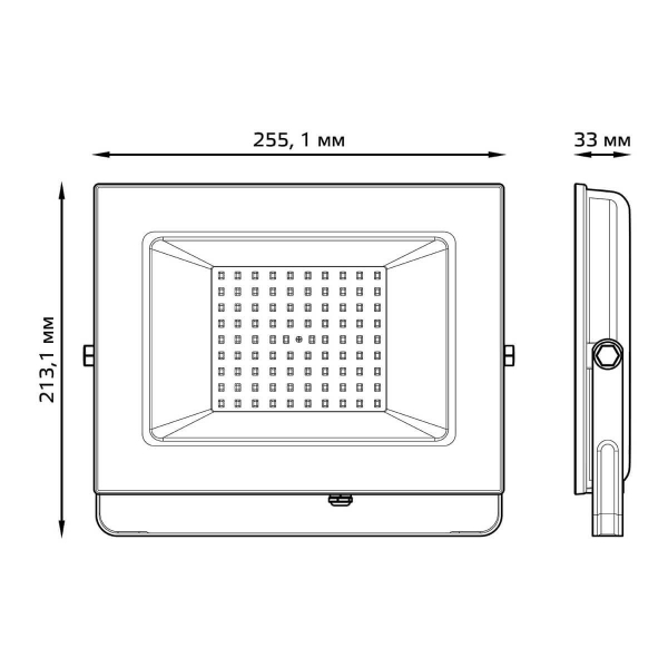 Прожектор светодиодный Gauss Elementary 100W 3000К 613527100 Прожектор светодиодный Gauss Elementary 100W 3000К 613527100