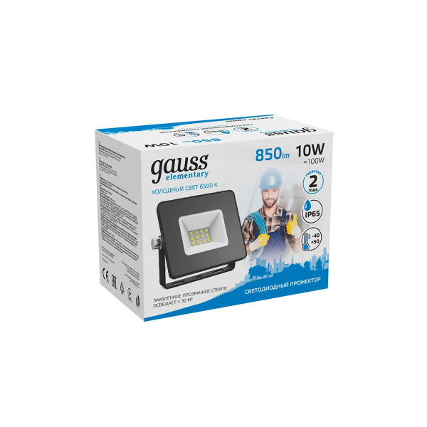 Прожектор светодиодный Gauss 10W 613100310 Прожектор светодиодный Gauss 10W 613100310