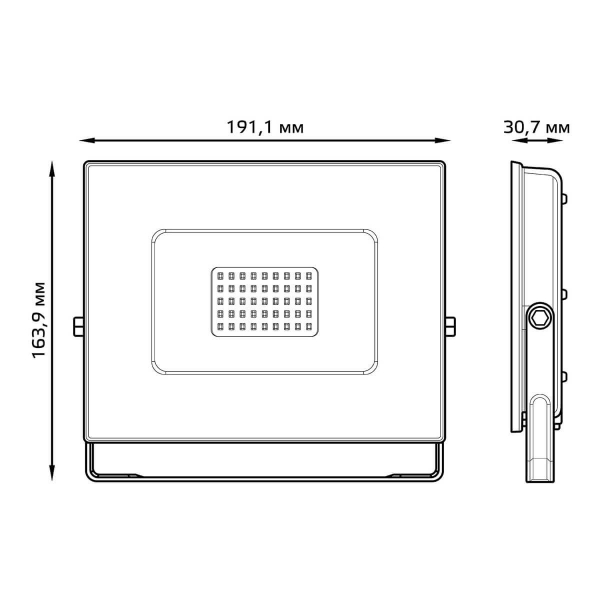 Прожектор светодиодный Gauss Elementary 70W 6500К 613100370P Прожектор светодиодный Gauss Elementary 70W 6500К 613100370P