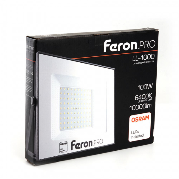 Светодиодный прожектор Feron LL-1000 100W 6400K 41541 Светодиодный прожектор Feron LL-1000 100W 6400K 41541