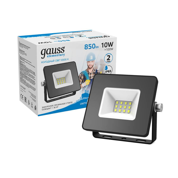 Прожектор светодиодный Gauss 10W 613100310 Прожектор светодиодный Gauss 10W 613100310