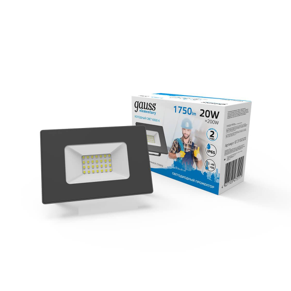 Прожектор светодиодный Gauss 20W 613100320 Прожектор светодиодный Gauss 20W 613100320