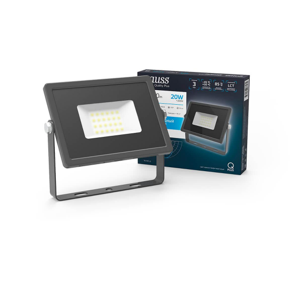 Прожектор светодиодный Gauss Qplus 20W 6500К 690511320 Прожектор светодиодный Gauss Qplus 20W 6500К 690511320