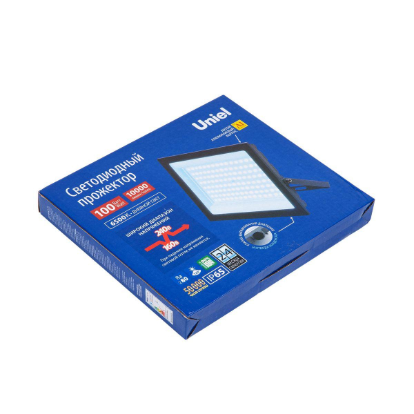 Прожектор светодиодный Uniel ULF-F23-100W/6500K IP65 160-240V Grey UL-00011848 Прожектор светодиодный Uniel ULF-F23-100W/6500K IP65 160-240V Grey UL-00011848