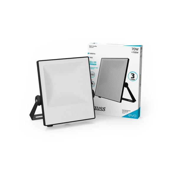 Прожектор светодиодный Gauss Evo 70W 6500К 687511370 Прожектор светодиодный Gauss Evo 70W 6500К 687511370