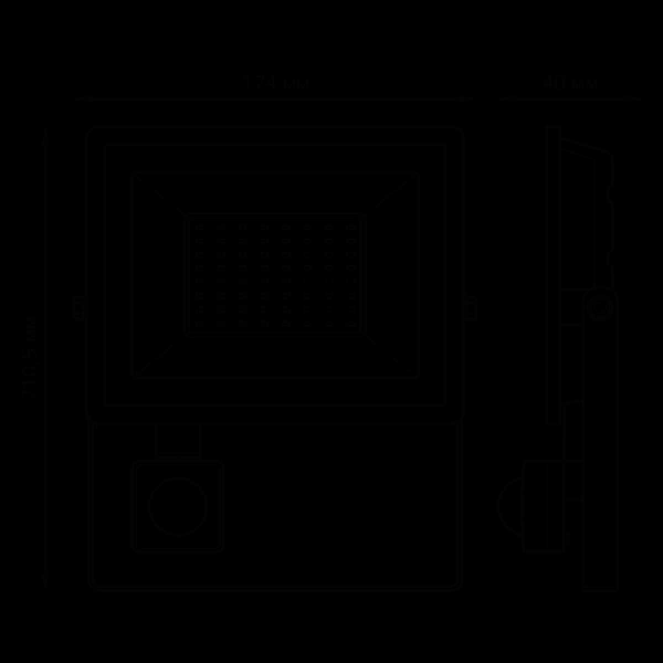 Прожектор светодиодный Gauss Elementary 50W 6500К 628511350