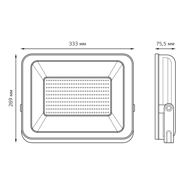 Прожектор светодиодный Gauss Qplus 200W 5500К 613100200