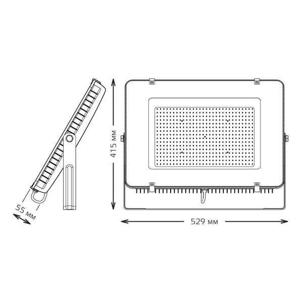 Прожектор светодиодный Gauss Qplus 300W 6500К 690511300 Прожектор светодиодный Gauss Qplus 300W 6500К 690511300