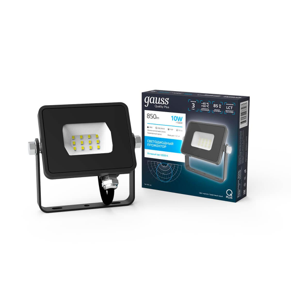 Прожектор светодиодный Gauss Qplus 10W 6500К 690511310 Прожектор светодиодный Gauss Qplus 10W 6500К 690511310