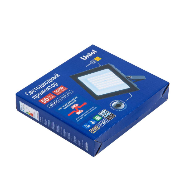 Прожектор светодиодный Uniel ULF-F23-50W/6500K IP65 160-240V Grey UL-00011846 Прожектор светодиодный Uniel ULF-F23-50W/6500K IP65 160-240V Grey UL-00011846