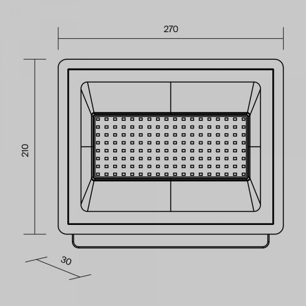 Прожектор светодиодный Maytoni Flood 100W 6500K FL001-L100B6K Прожектор светодиодный Maytoni Flood 100W 6500K FL001-L100B6K