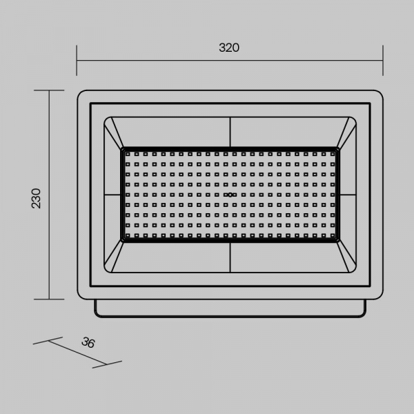Прожектор светодиодный Maytoni Flood 150W 6500K FL001-L150B6K Прожектор светодиодный Maytoni Flood 150W 6500K FL001-L150B6K
