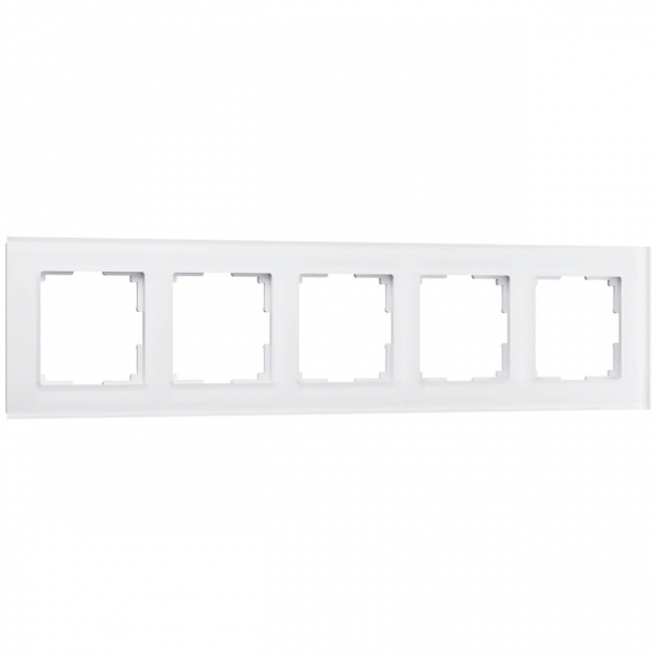 Рамка на 5 постов Werkel Favorit белый матовый W0051105 4690389160103 Рамка на 5 постов Werkel Favorit белый матовый W0051105 4690389160103