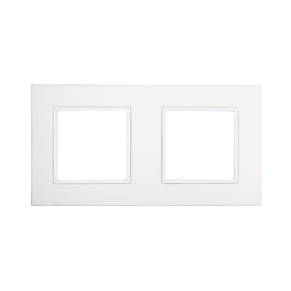 Рамка LK Studio 2-постовая из натурального анодированного алюминия LK45 854223-1