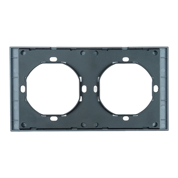 Рамка 2-местная, Stekker Мия, PFR00-3002-05, черный бархат 50462