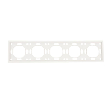 Рамка 5-постовая Stekker Эмили белый фарфор PFR00-5005-01 49888