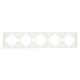 Рамка 5-постовая Stekker Эмили белый фарфор PFR00-5005-01 49888