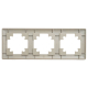 Рамка 3-постовая Stekker Катрин шампань PFR00-7003-02 39804