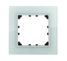 Рамка LK Studio 1-постовая из натурального светлого стекла LK60 864111-1