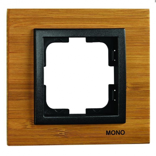 Рамка 1-постовая Mono Electric Style бамбук 107-530000-160 Рамка 1-постовая Mono Electric Style бамбук 107-530000-160