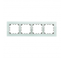 Рамка LK Studio 4-постовая из натурального светлого стекла LK60 864411-1