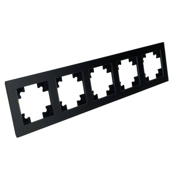 Рамка 5-постовая Stekker Катрин черный матовый GFR00-7005-05М 49604