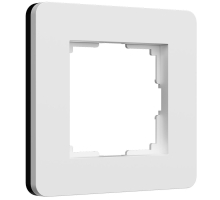 Рамка Werkel Split на 1 пост белый/черный W0013068 4690389208218