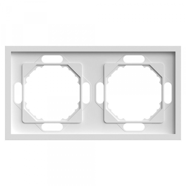 Рамка 2-постовая Stekker Эмили белый фарфор PFR00-5002-01 49885 Рамка 2-постовая Stekker Эмили белый фарфор PFR00-5002-01 49885