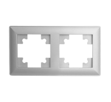 Рамка 2-постовая Stekker Катрин серебро PFR00-7002-03 39798