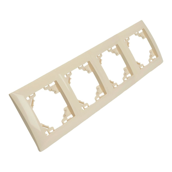 Рамка 4-постовая Stekker Эрна Элегант слоновая кость PFR00-9014-02 49669